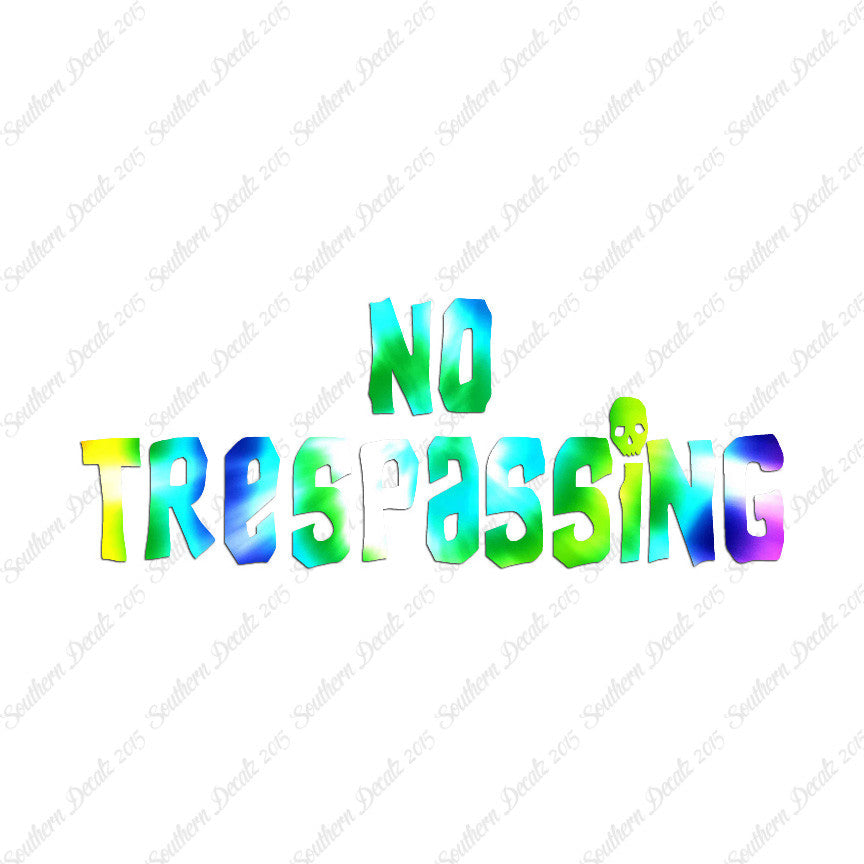 No Trespassing Skull
