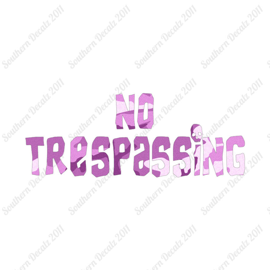 No Trespassing Skull