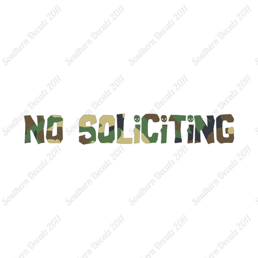No Soliciting Skulls