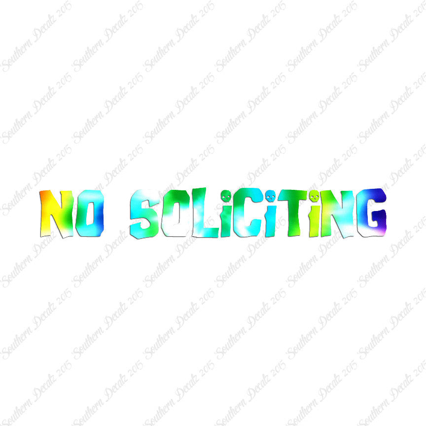No Soliciting Skulls