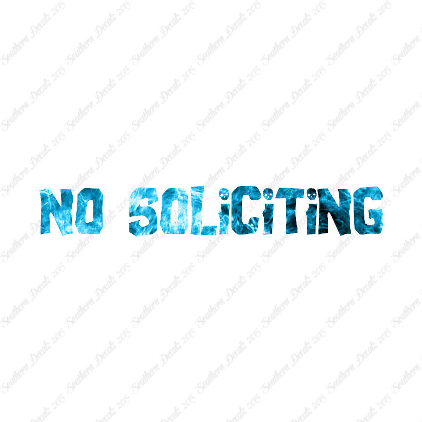 No Soliciting Skulls