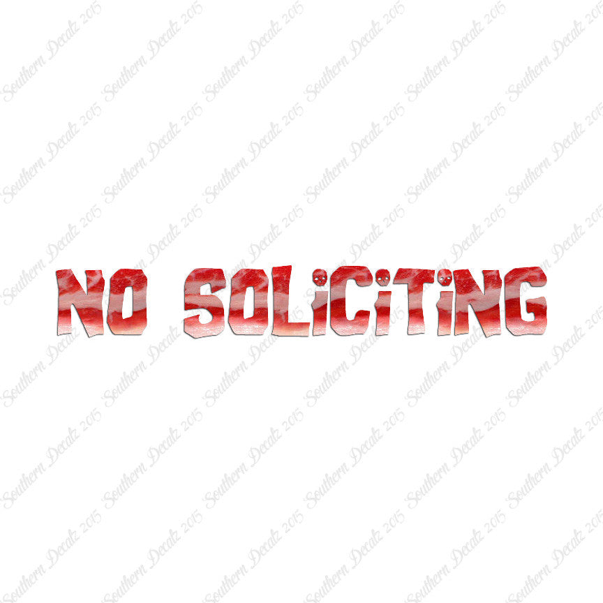 No Soliciting Skulls