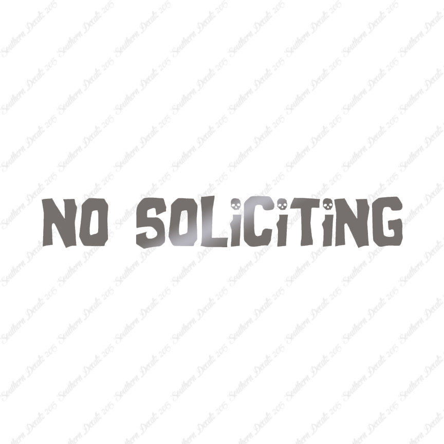 No Soliciting Skulls