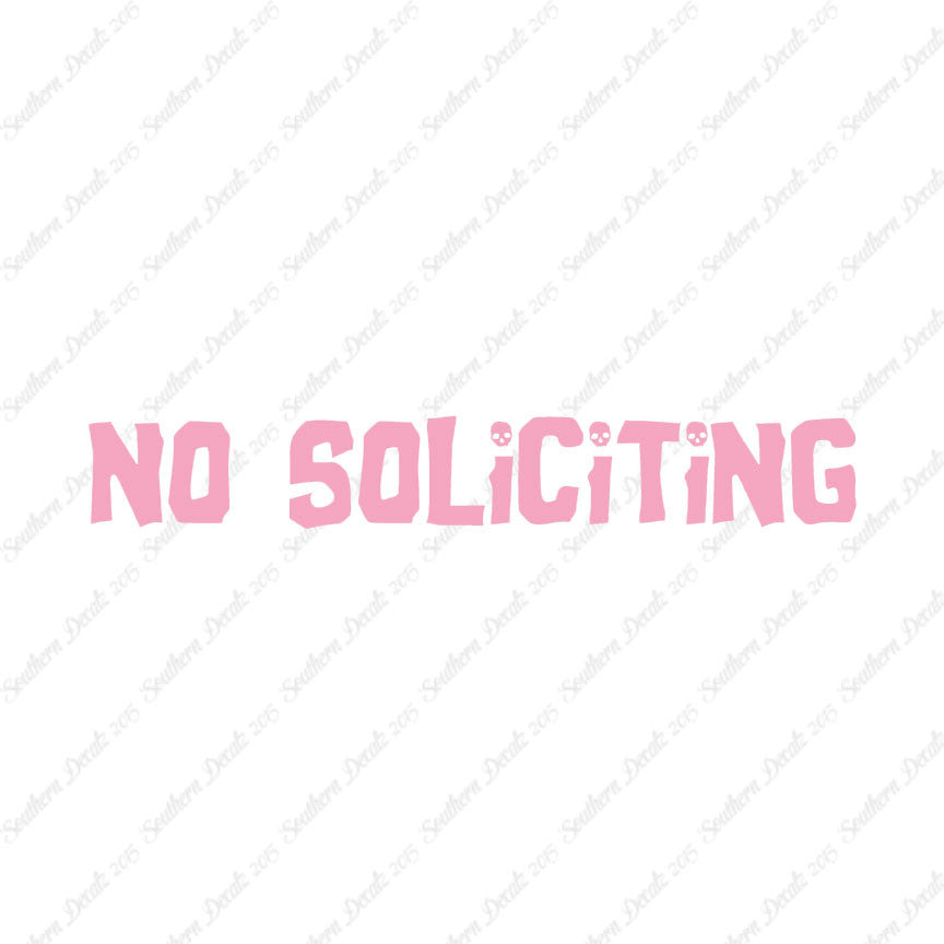 No Soliciting Skulls