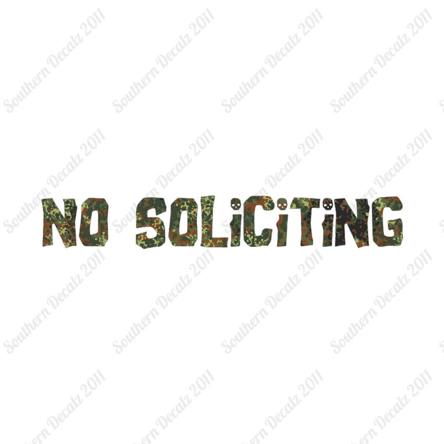 No Soliciting Skulls