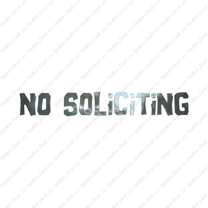No Soliciting Skulls