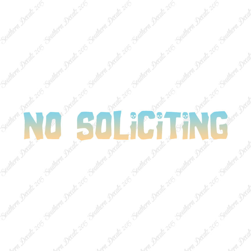 No Soliciting Skulls