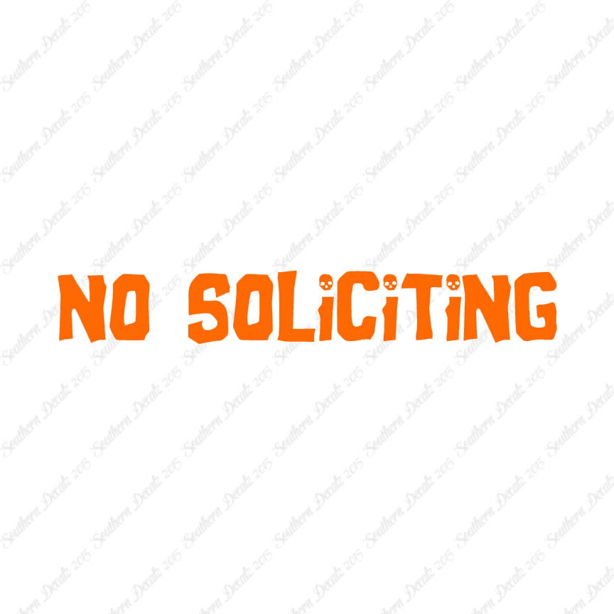 No Soliciting Skulls