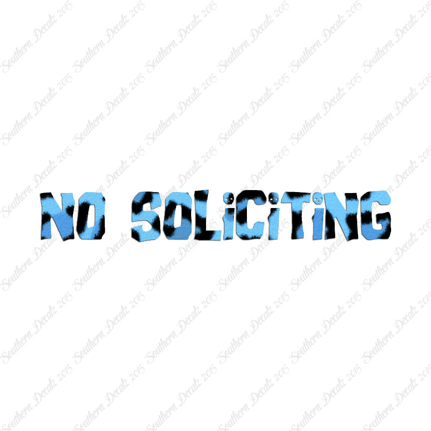 No Soliciting Skulls