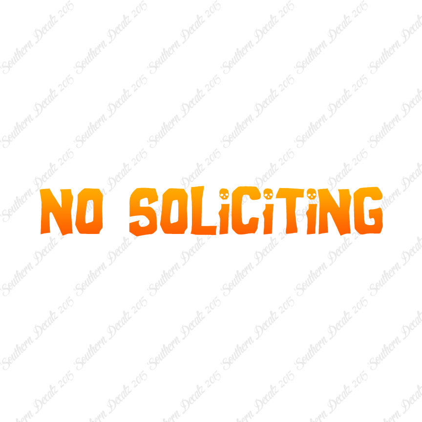 No Soliciting Skulls