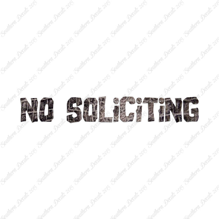 No Soliciting Skulls