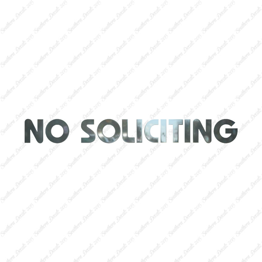 No Soliciting