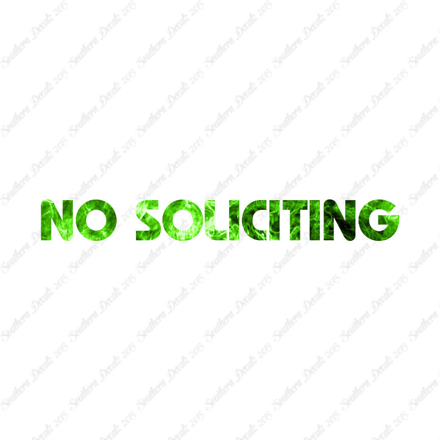 No Soliciting