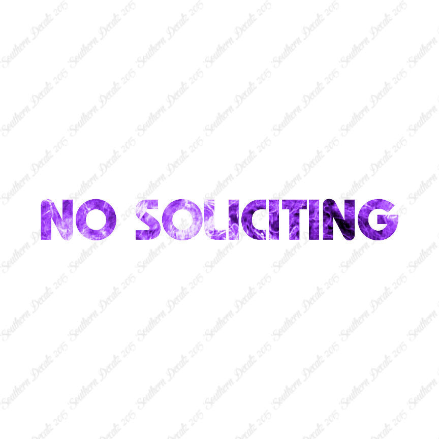 No Soliciting