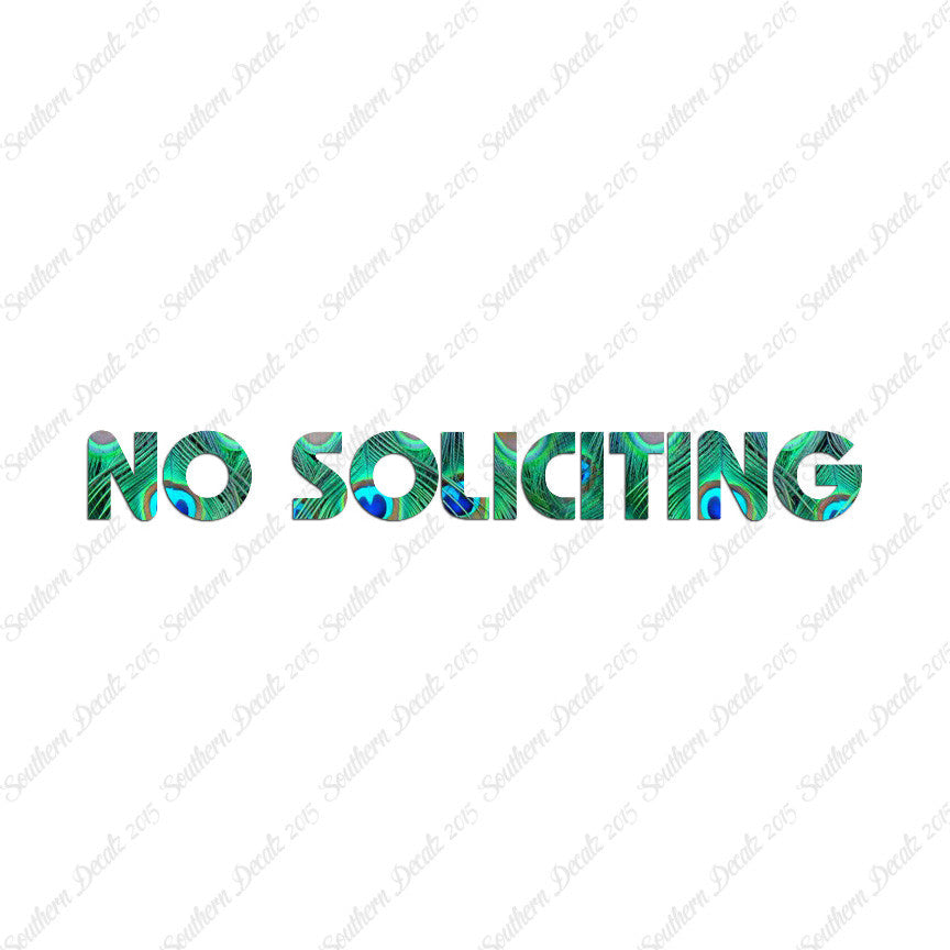No Soliciting