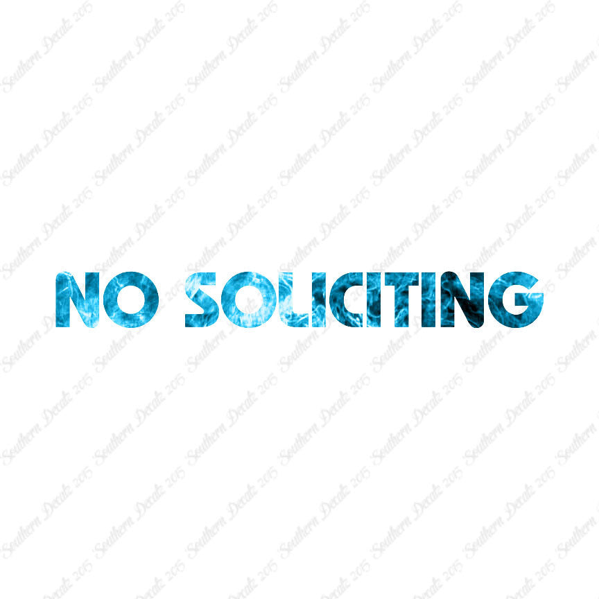 No Soliciting
