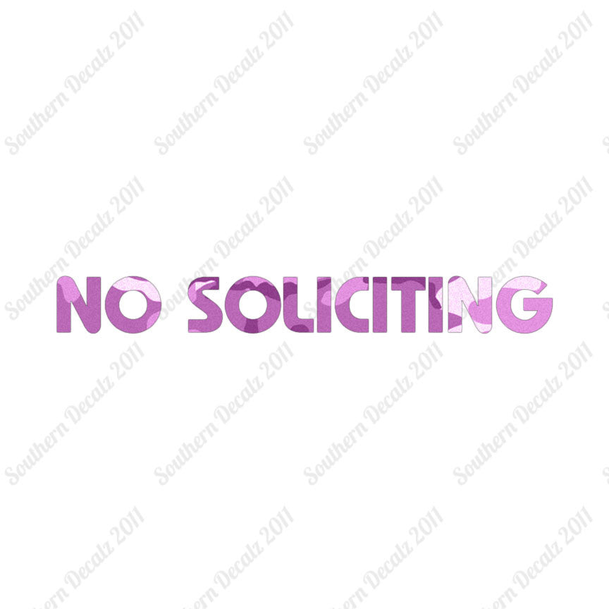 No Soliciting