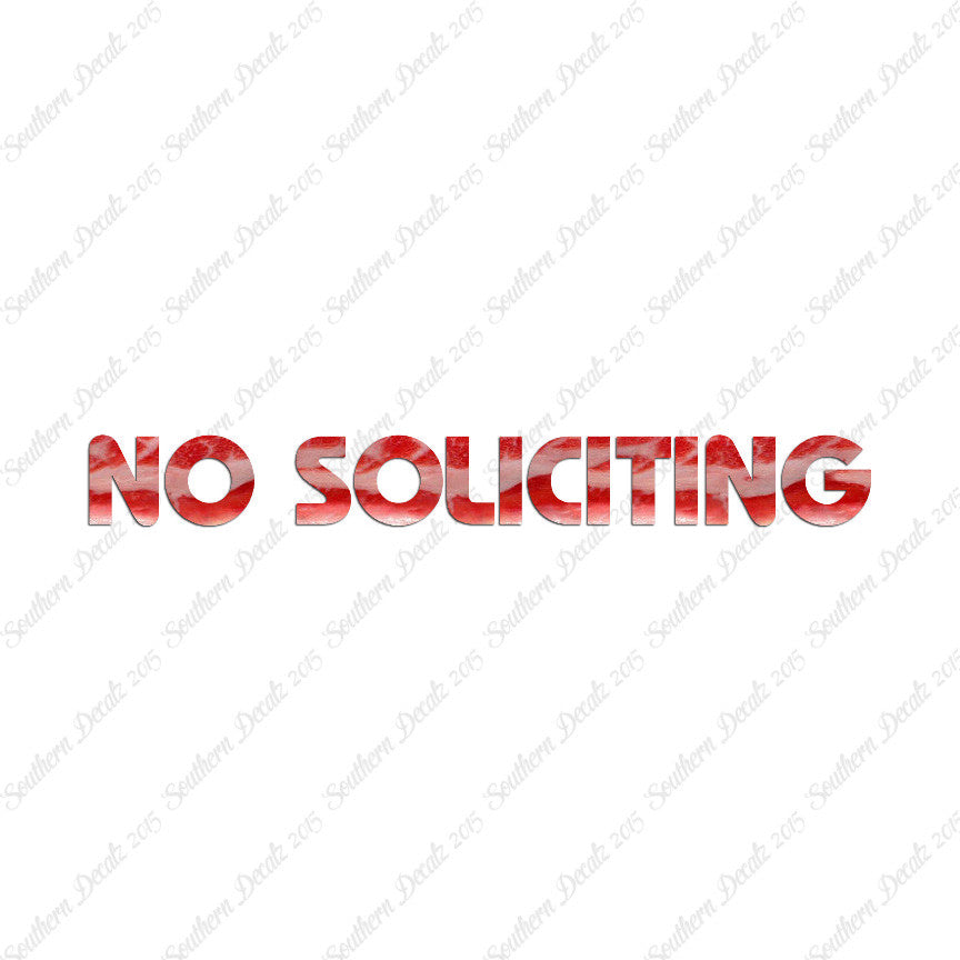 No Soliciting