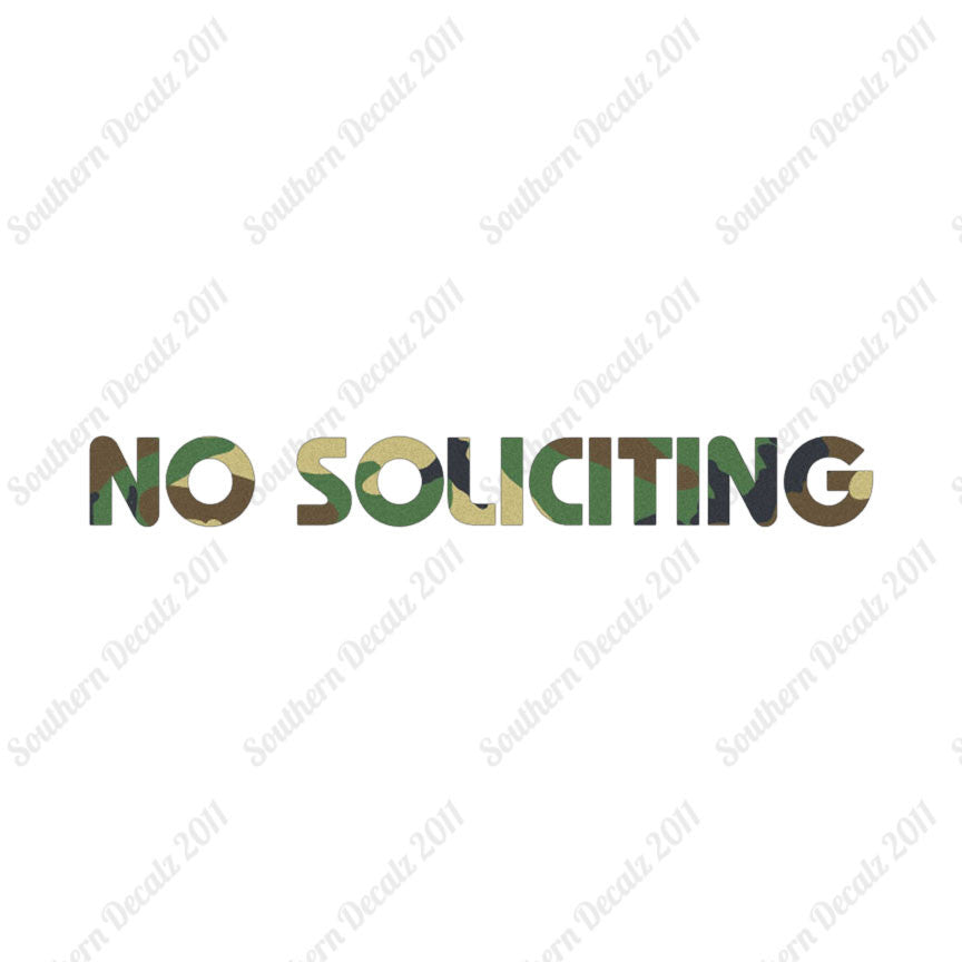 No Soliciting