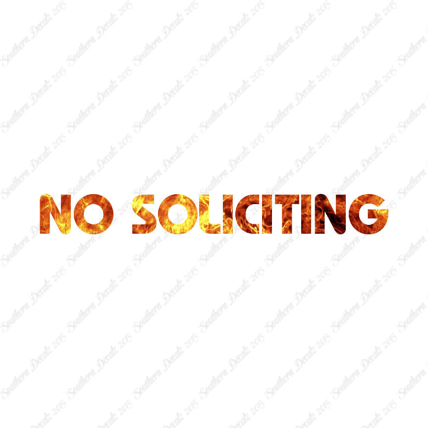 No Soliciting