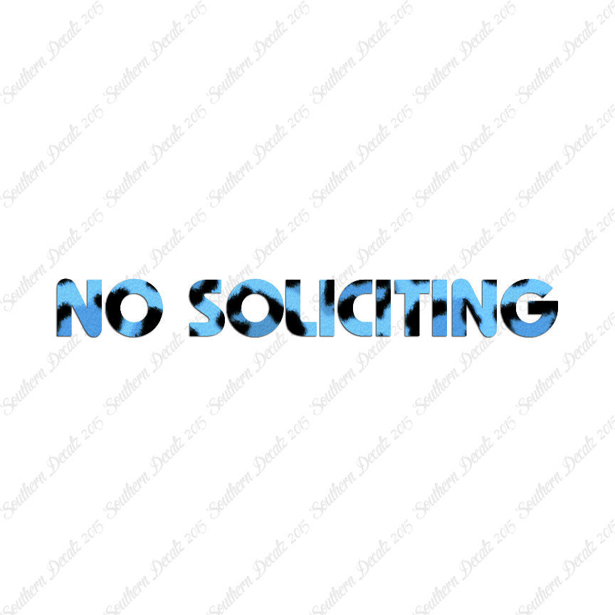 No Soliciting