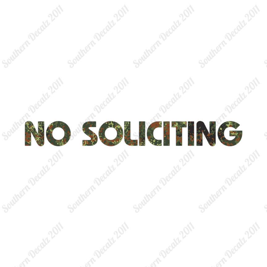 No Soliciting