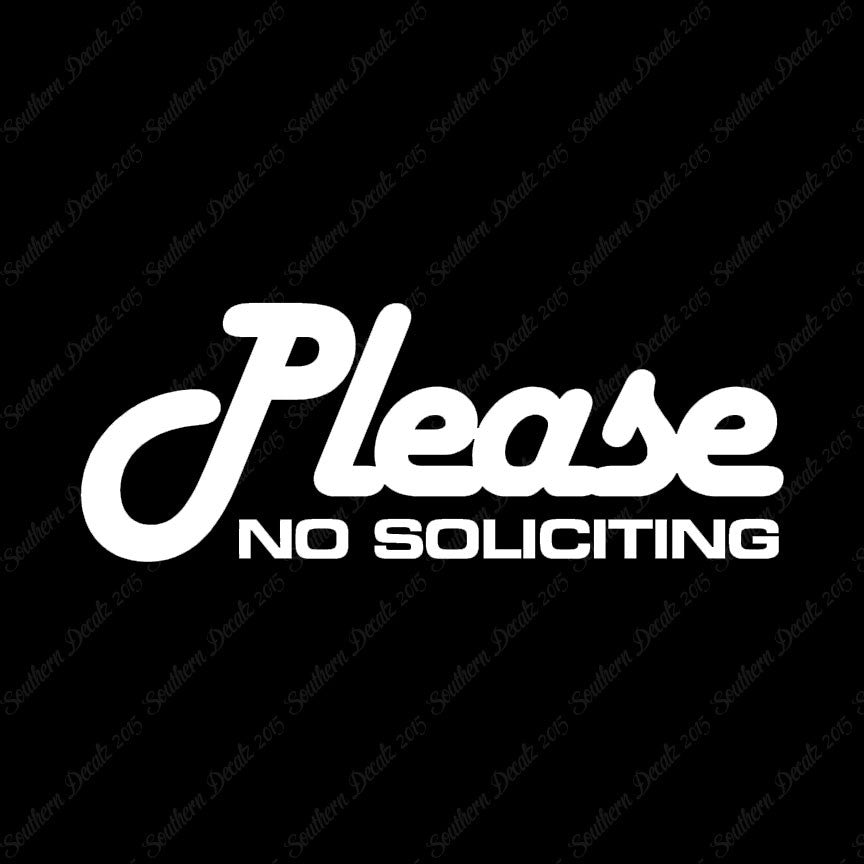 Please No Soliciting