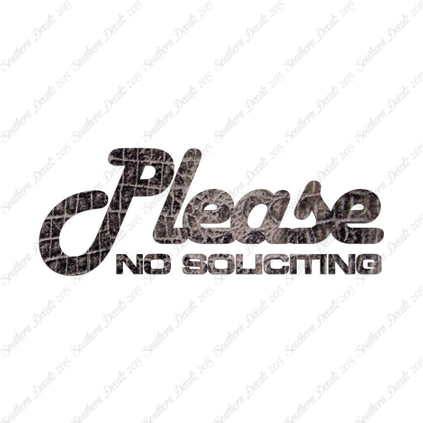 Please No Soliciting