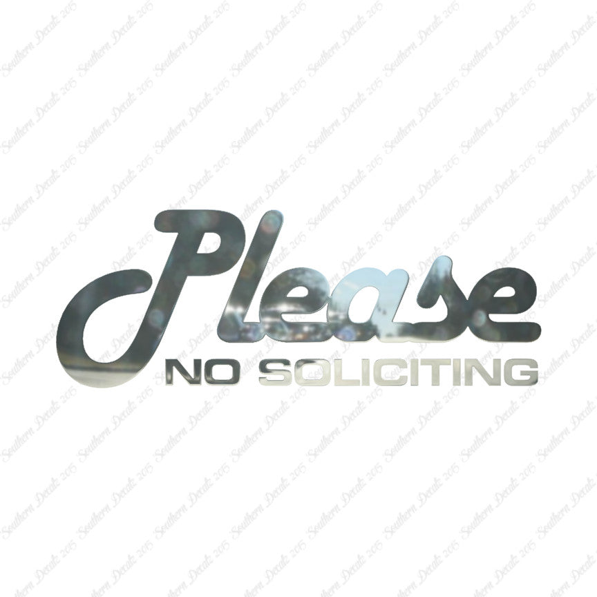 Please No Soliciting
