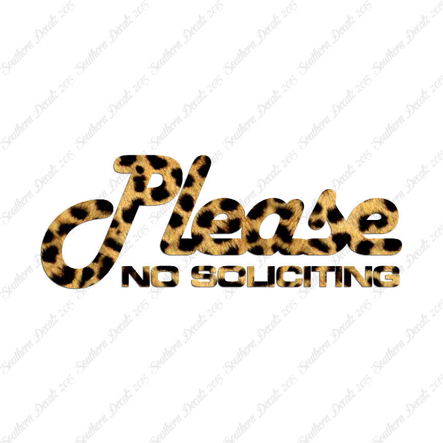 Please No Soliciting