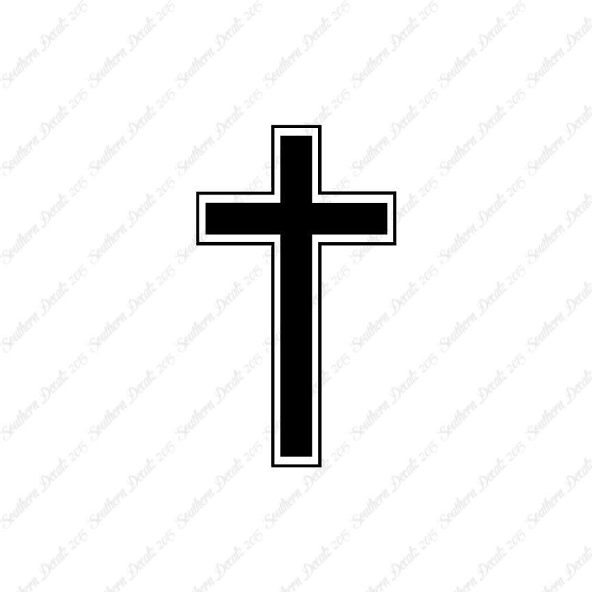 Outlined Cross