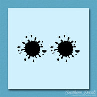 Pair Of Paint Splatter