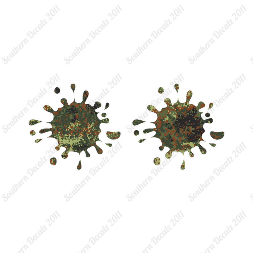 Pair Of Paint Splatter