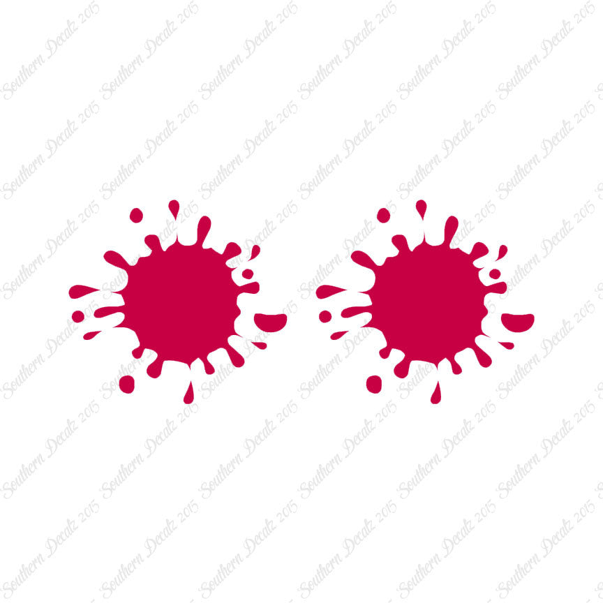 Pair Of Paint Splatter