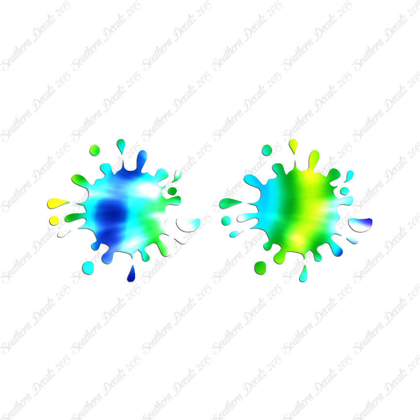 Pair Of Paint Splatter