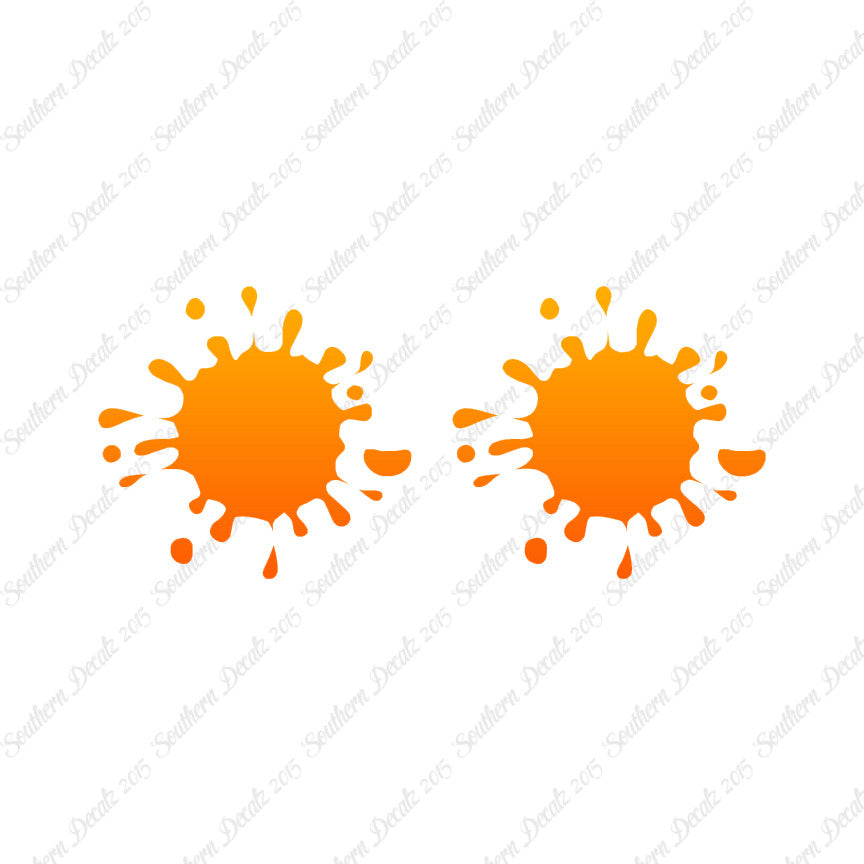 Pair Of Paint Splatter