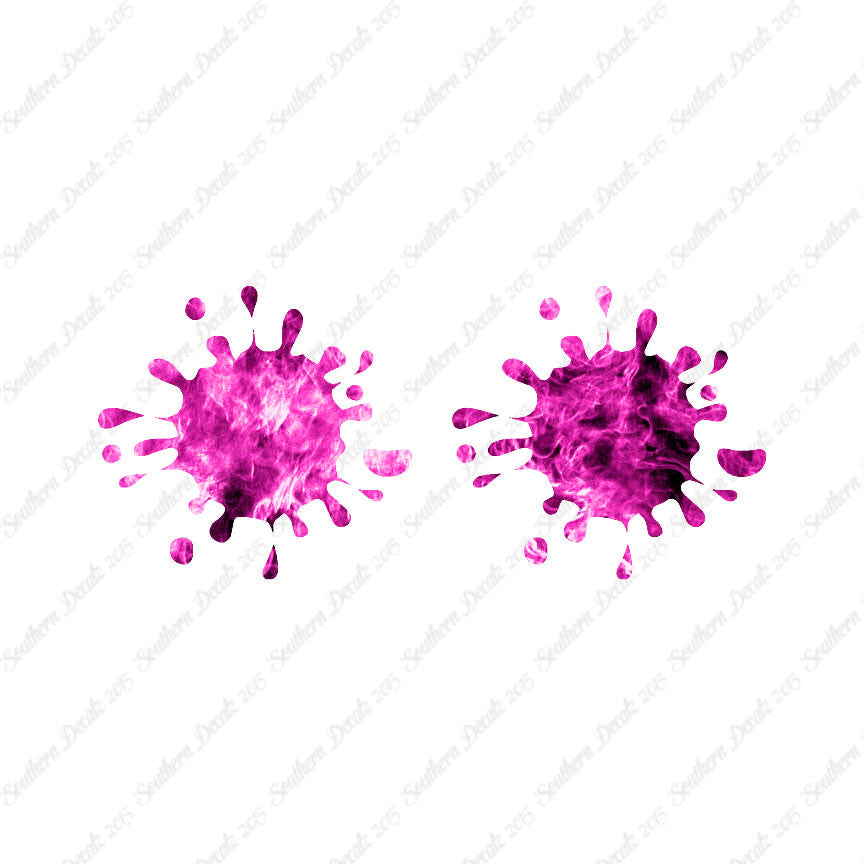 Pair Of Paint Splatter