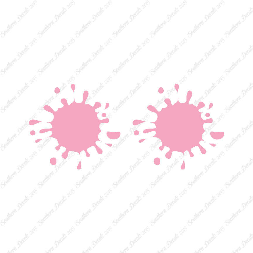 Pair Of Paint Splatter