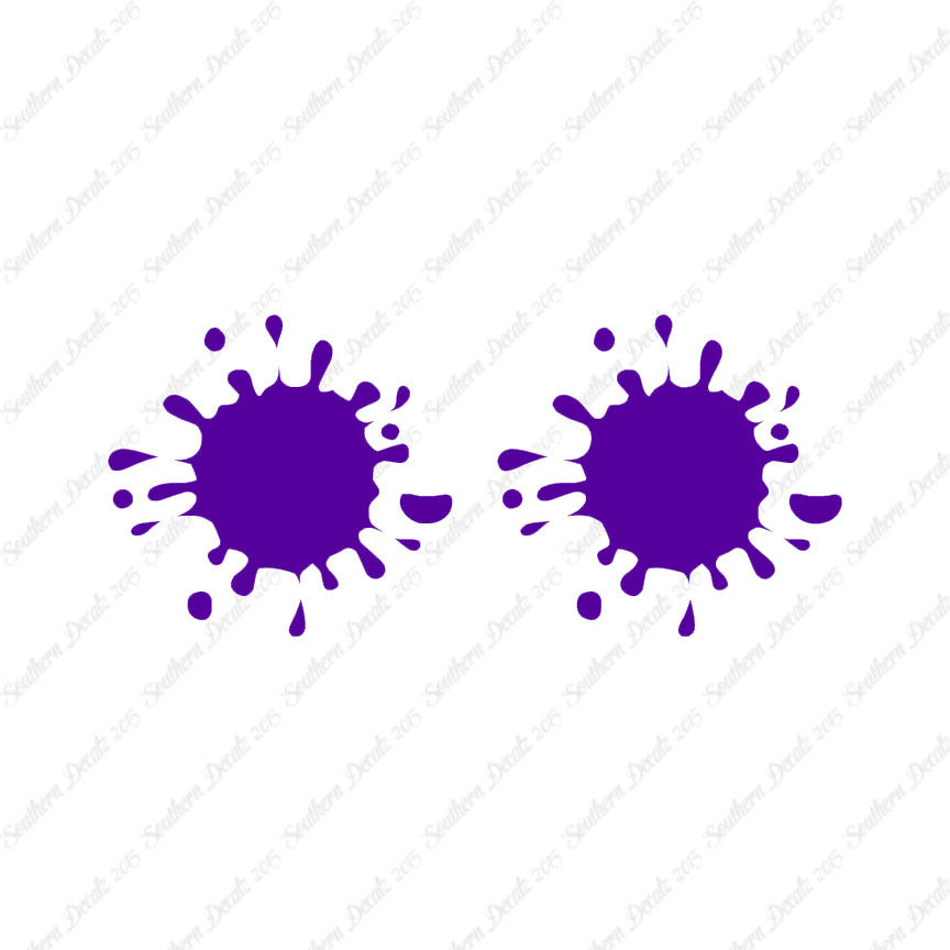Pair Of Paint Splatter