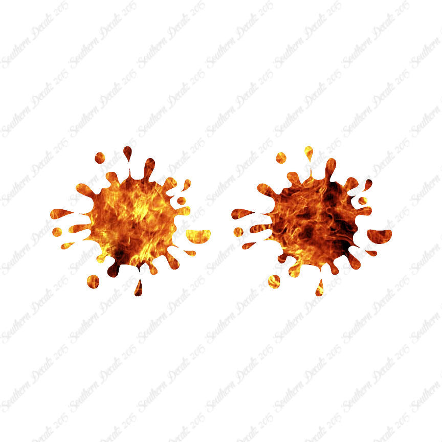 Pair Of Paint Splatter