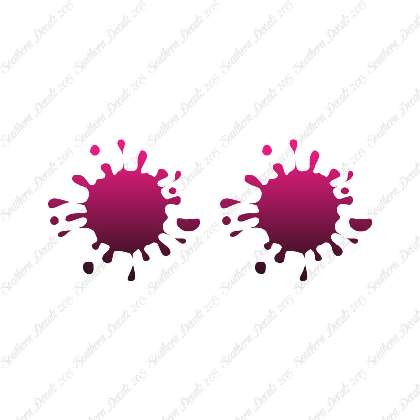 Pair Of Paint Splatter