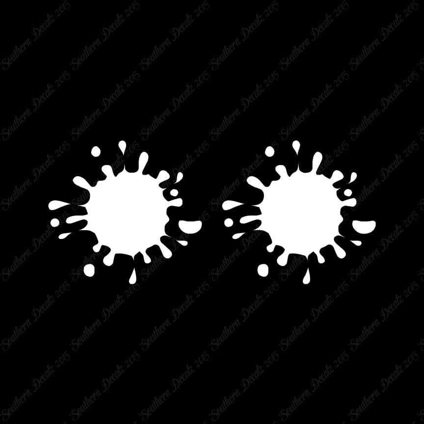 Pair Of Paint Splatter