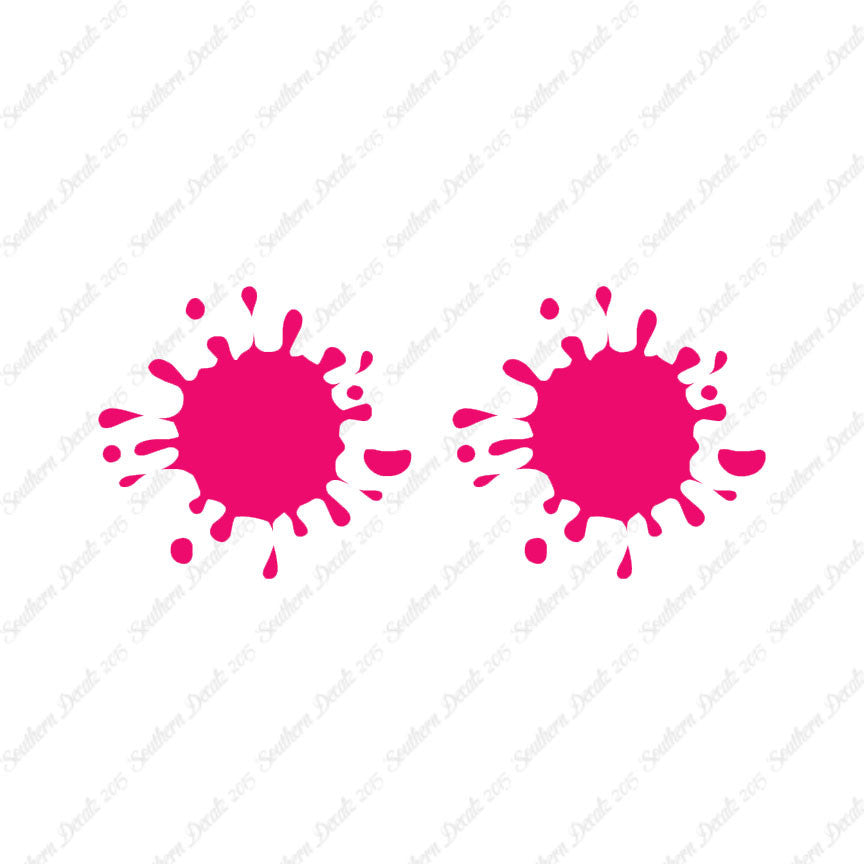 Pair Of Paint Splatter