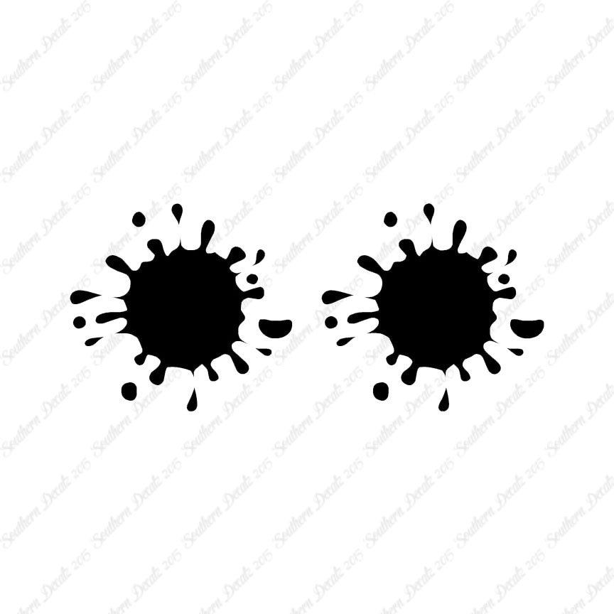 Pair Of Paint Splatter