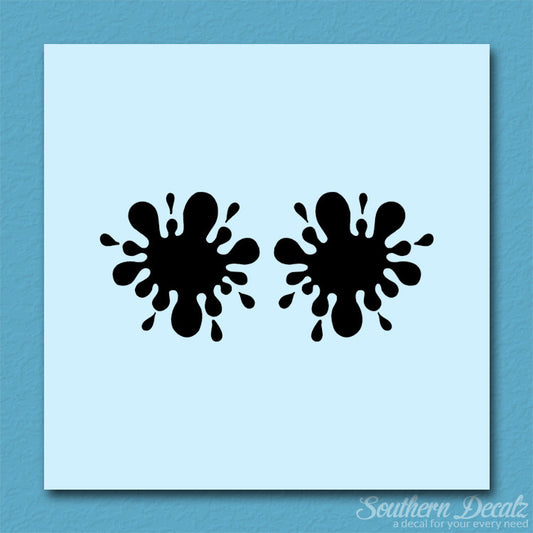 Pair Of Paint Ball Splatter