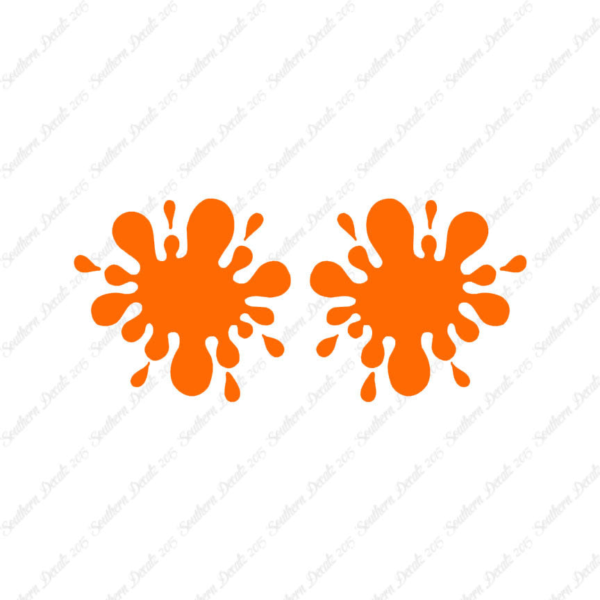 Pair Of Paint Ball Splatter