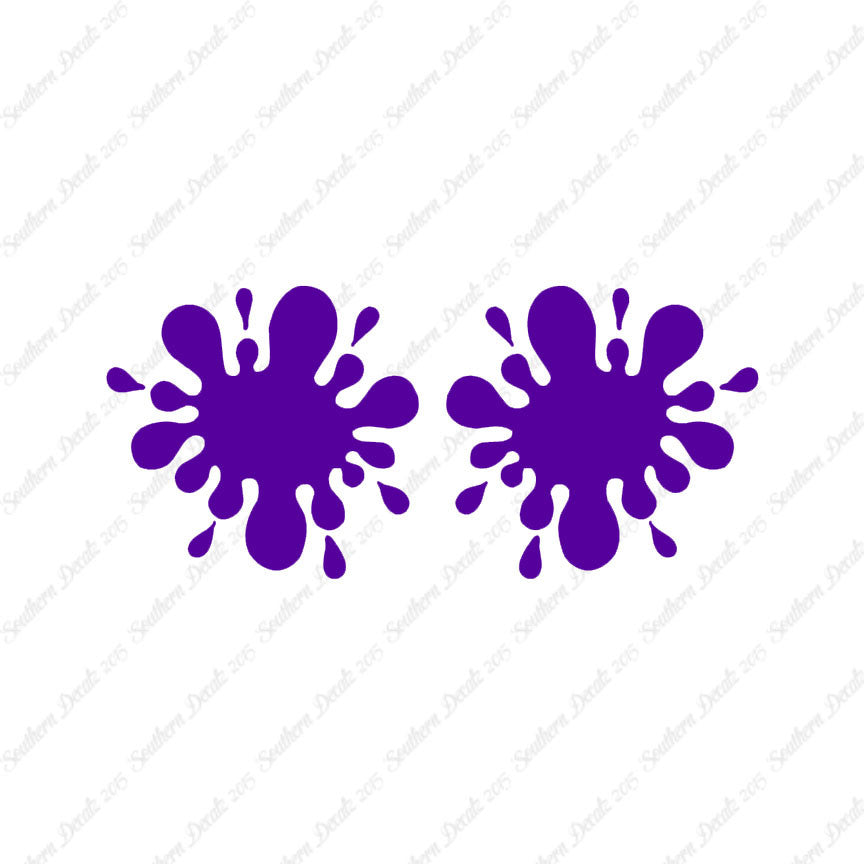 Pair Of Paint Ball Splatter