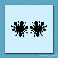 Pair Of Paint Ball Splatter