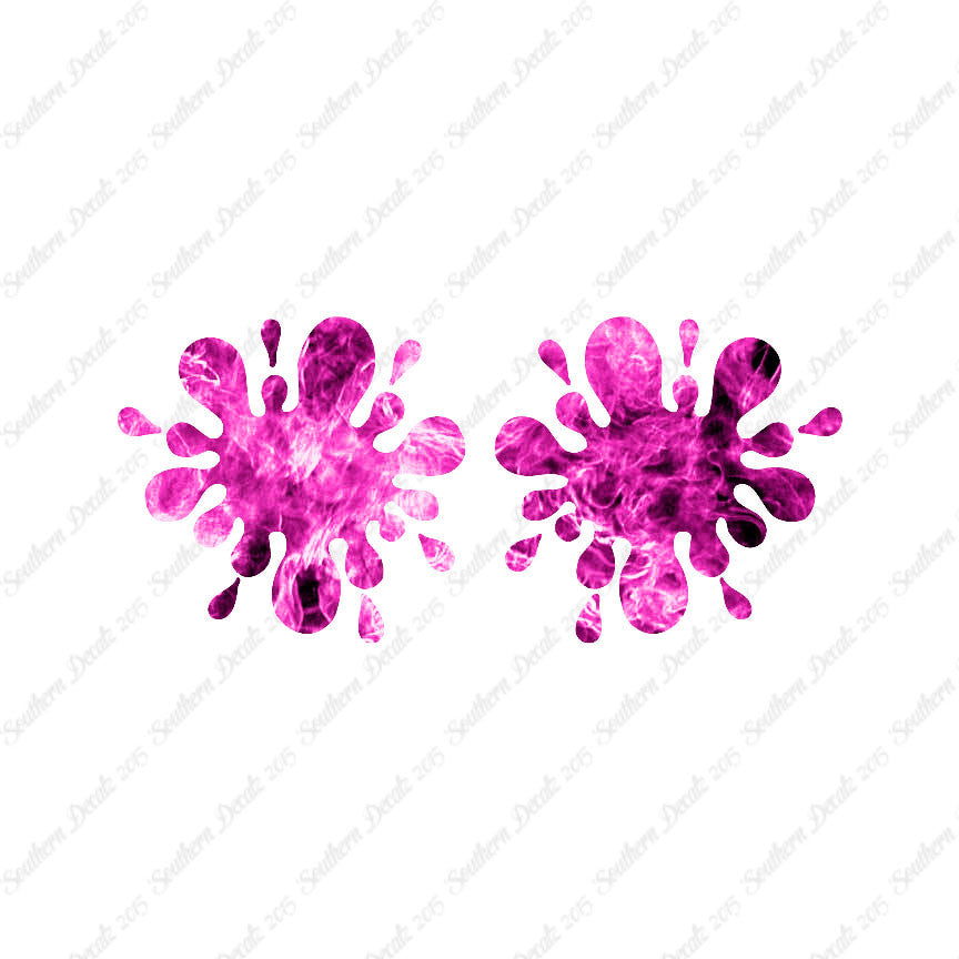 Pair Of Paint Ball Splatter