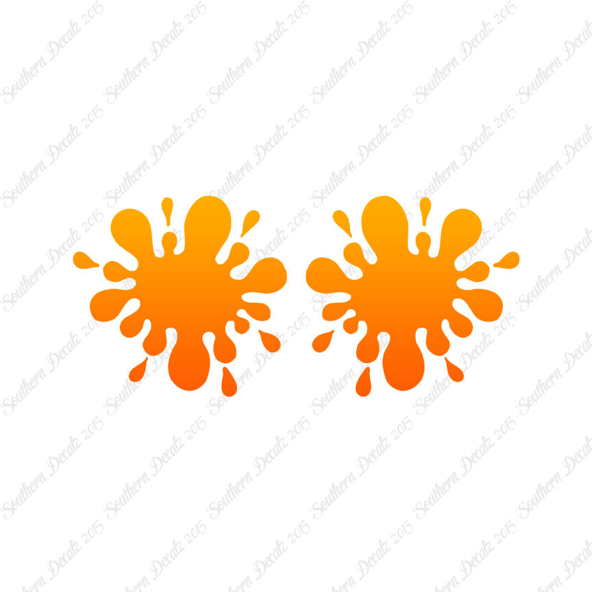 Pair Of Paint Ball Splatter
